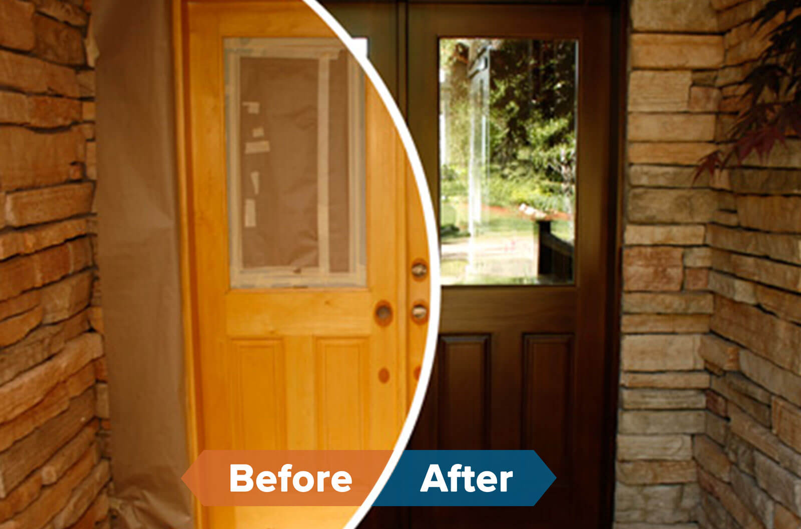 wood refinishing franchise before and after